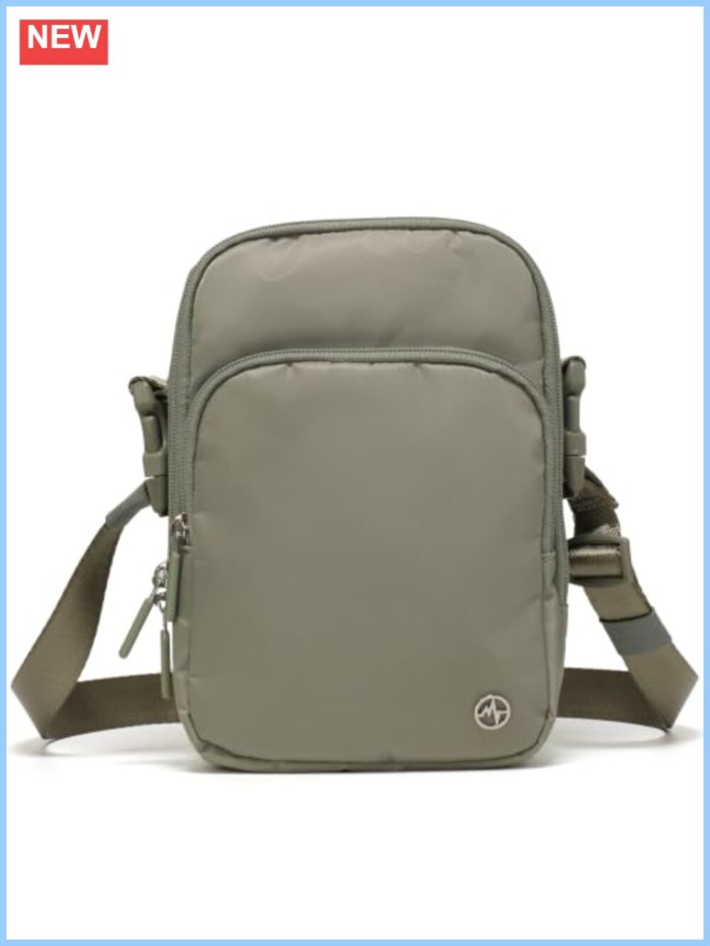 Nylon Crossbody Sling Bag for Men and Women with Adjustable Strap